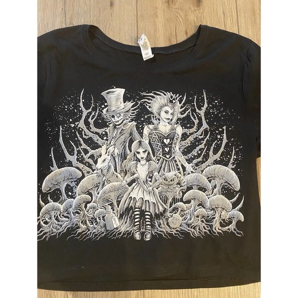 Bella + Canvas Crop Top M/L Black - Picture 2 of 5